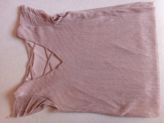 Blusa rosa dorada talla única