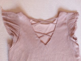Blusa rosa dorada talla única