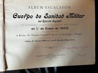 Álbum-Escalafón Cuerpo Sanidad Militar 1900 fotos