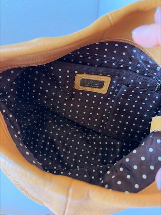 Bolso de piel Furla naranja