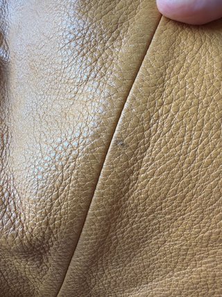Bolso de piel Furla naranja