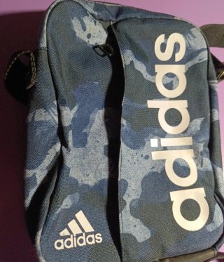 Bolso Cruzado Adidas Camuflaje Azul