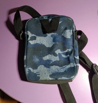 Bolso Cruzado Adidas Camuflaje Azul