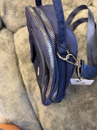 Zaino Labelrose blu in nylon con cerniere