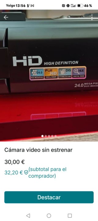 Cámara de vídeo HD 24MP 16X Zoom