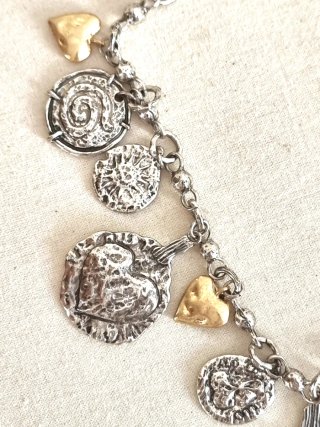 Zara Collar Maxi Charms Medallones Grabados