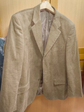 Chaqueta Pana Hombre Beige Talla 52