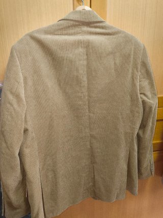 Chaqueta Pana Hombre Beige Talla 52