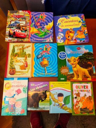 Libros de lectura para niños con varios títulos