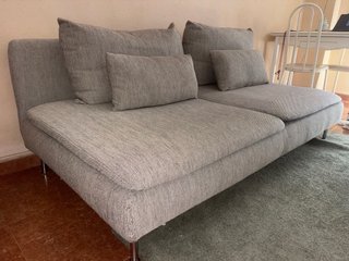 SÖDERHAMN Divano a 3 posti, Viarp beige-grigio