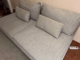 SÖDERHAMN Divano a 3 posti, Viarp beige-grigio