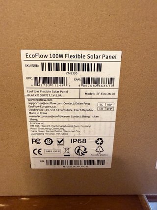 2 Paneles Solares EcoFlow 100W
