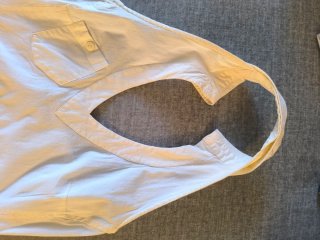 Top halter blanco con bolsillo