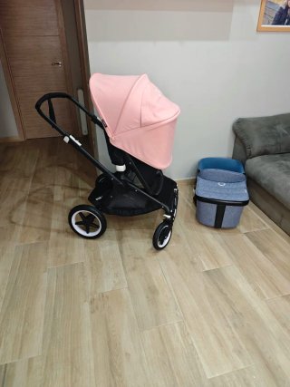 Cochecito Bugaboo Fox Rosa y Gris