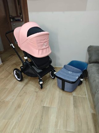 Cochecito Bugaboo Fox Rosa y Gris
