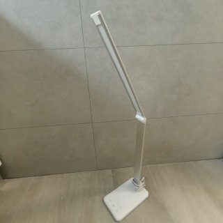 Lámpara LED Escritorio Plata/Blanca