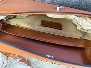 Borsa Labelrose fashion bag Marrone Coccodrillo
