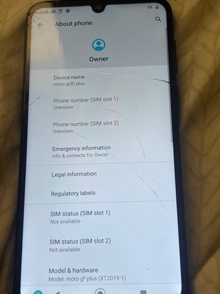 Motorola G8 Plus Nero/Blu
