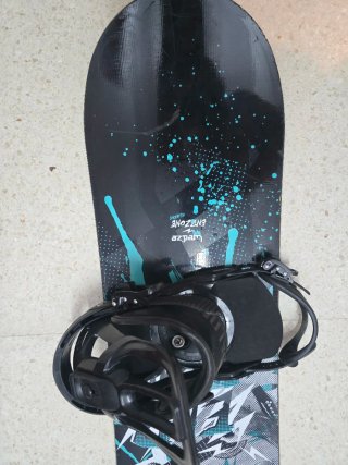 Tabla Snowboard con Fijaciones