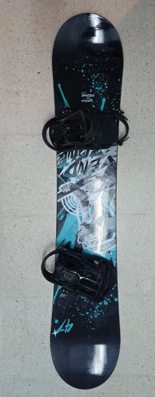 Tabla Snowboard con Fijaciones