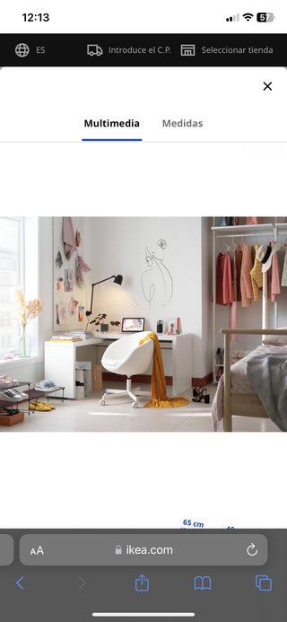 Escritorio Ikea de madera