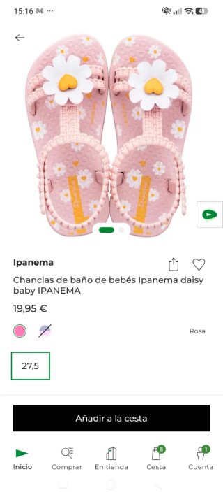 Sandali Ipanema per bambina con fiori rosa