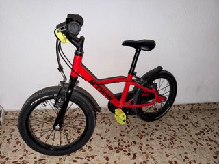 Bicicleta Btwin Discover Light 16 Roja