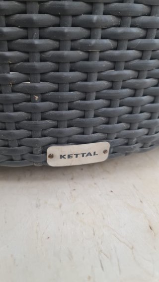4 Sillones Kettal Exterior Mimbre y Tela