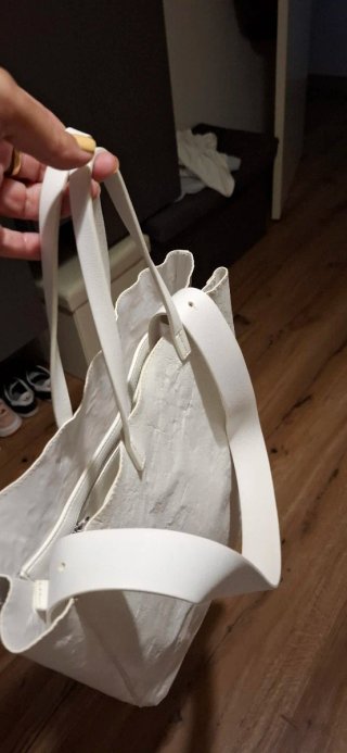 Bolso Adolfo Domínguez Blanco Paper