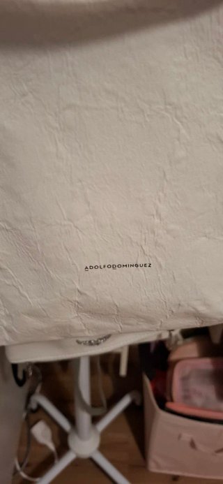 Bolso Adolfo Domínguez Blanco Paper