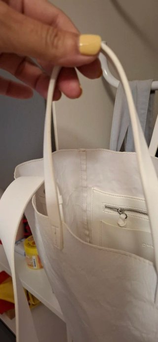 Bolso Adolfo Domínguez Blanco Paper