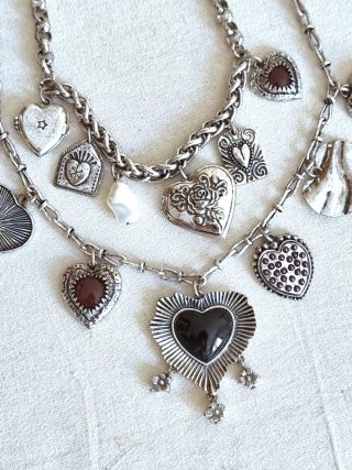 Zara Collar Doble Corazones