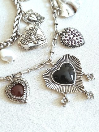 Zara Collar Doble Corazones