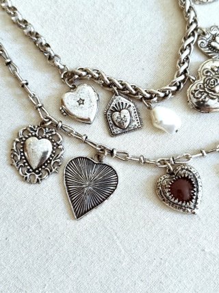 Zara Collar Doble Corazones