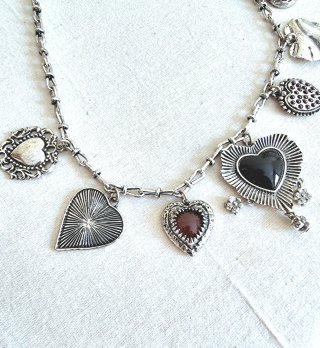 Zara Collar Doble Corazones