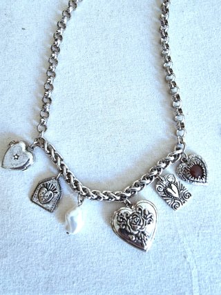 Zara Collar Doble Corazones