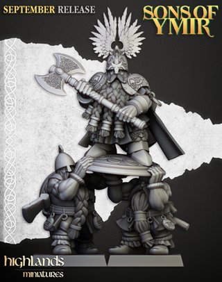Señor Enano sobre Escudo - Highlands Miniatures