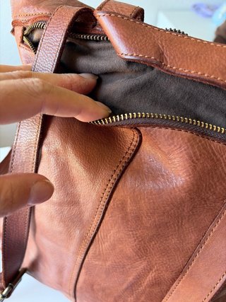 Mochila de piel marca Biba