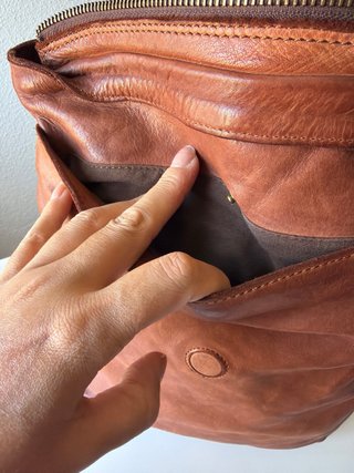 Mochila de piel marca Biba