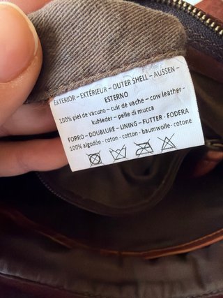 Mochila de piel marca Biba