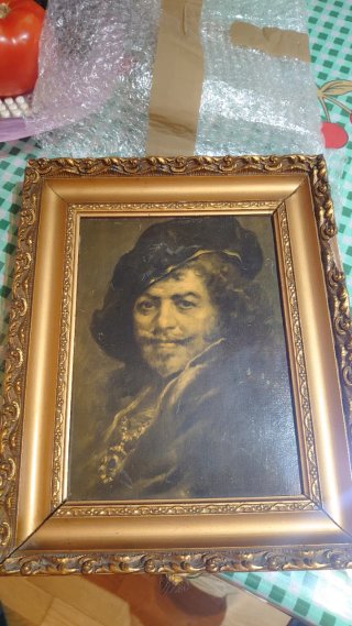 Litografía Autorretrato Rembrandt