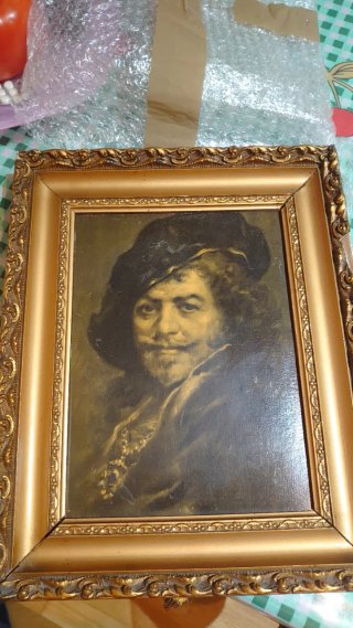 Litografía Autorretrato Rembrandt