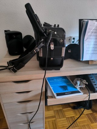 Acordeón Excelsior 96 bajos con MIDI y amplificado