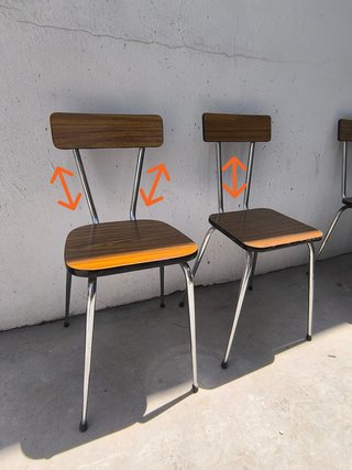 Silla formica Vintage -4 Uds disponibles