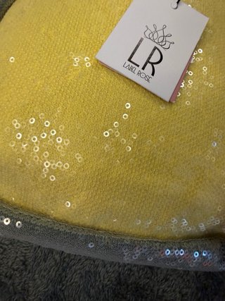 Zainetto paillettes Labelrose rosa giallo grigio