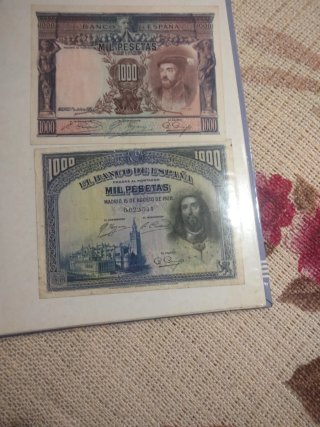 Lote Billetes Antiguos Pesetas España