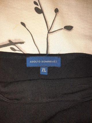 Camiseta tirantes Adolfo Domínguez negra