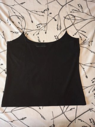Camiseta tirantes Adolfo Domínguez negra