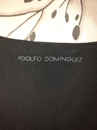 Camiseta tirantes Adolfo Domínguez negra