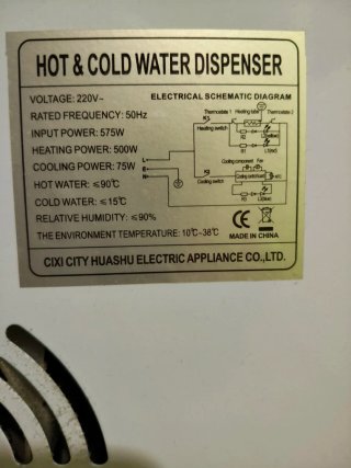 Dispensador Agua Fría, Caliente y del tiempo